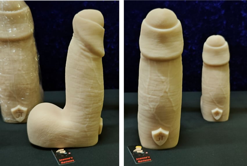 Image showing the proportions of the John's Tackle dildo