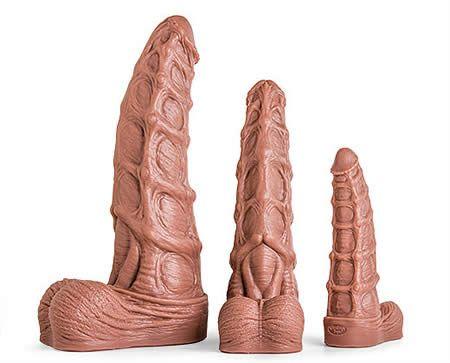 The Seahorse Dildo is available in three huge sizes