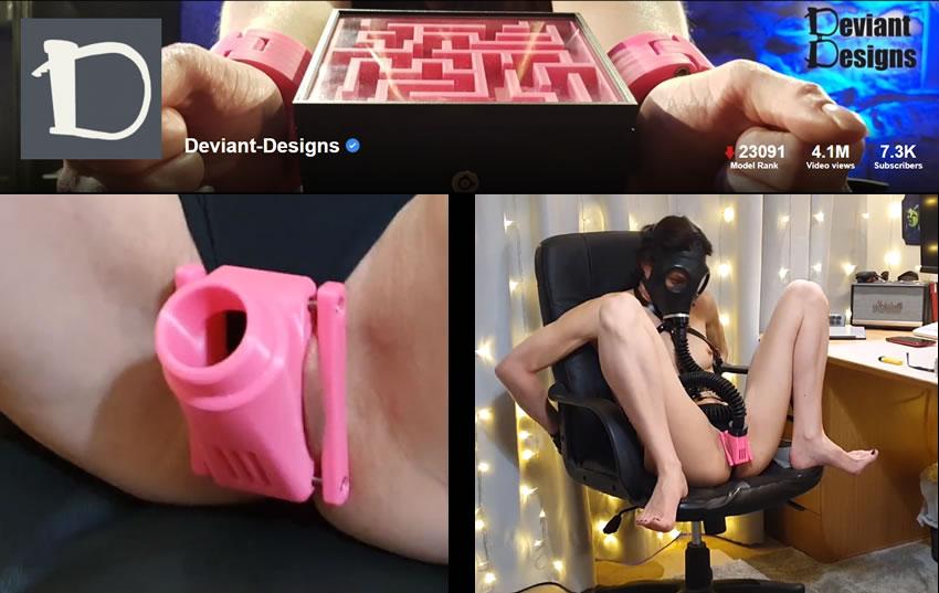 Clips from the Deviant Designs Porn Hub video about the Cunt Sniffer Box
