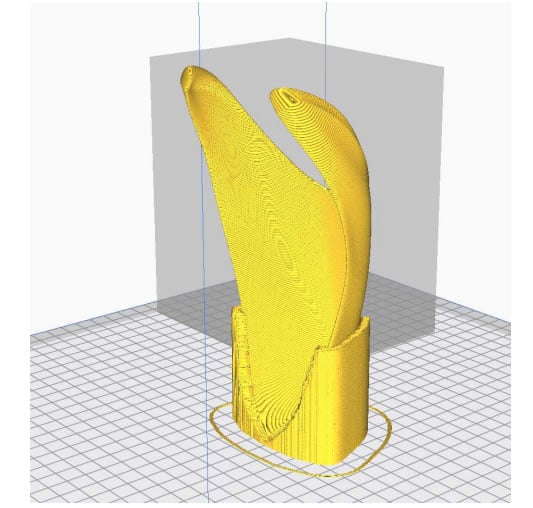 Image showing the print orientation suggested