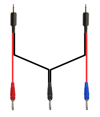 Imagen que muestra un cable trifásico básico
