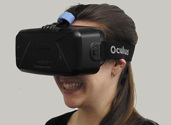 Image showing a woman enjoying some VR fun