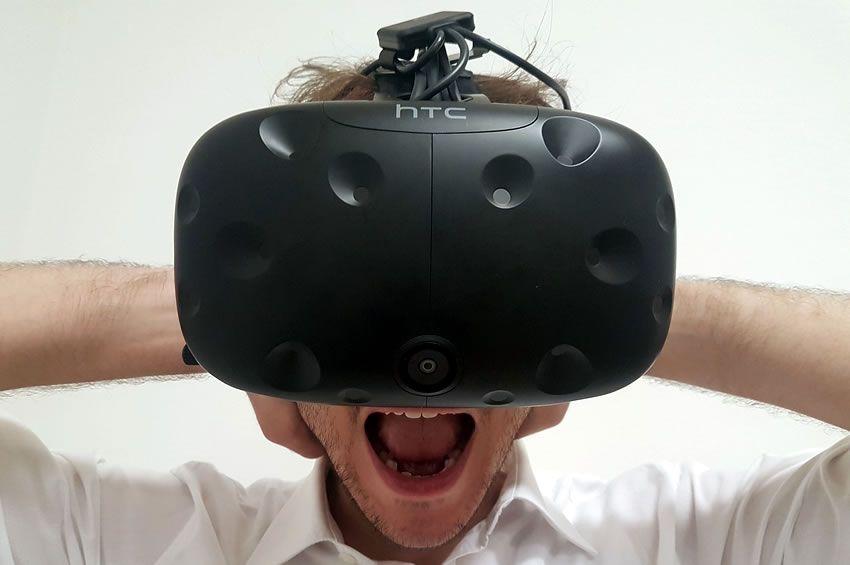 Image showing a man enjoying some VR Pron