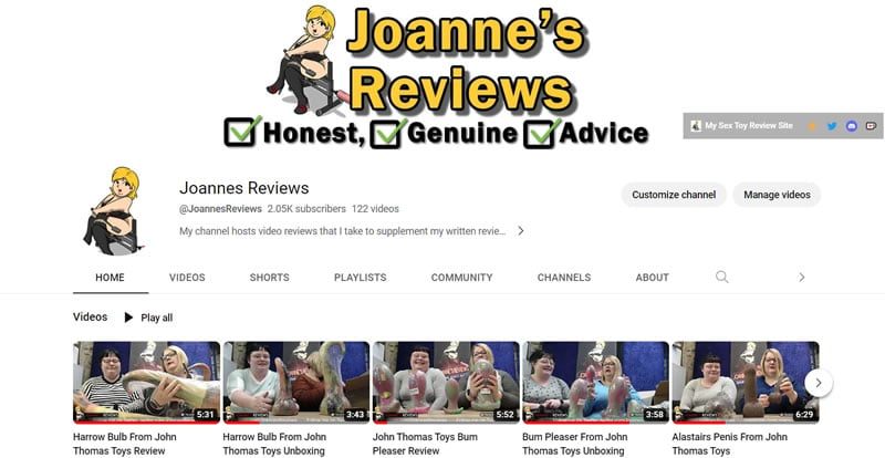Joanne's Youtube Channle