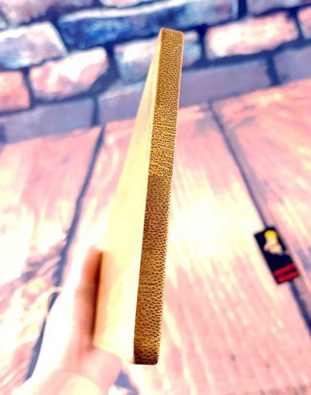 Image showing the thickness and grain of the bamboo spanking paddle
