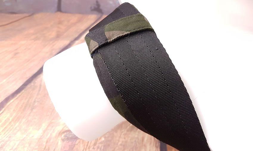 Image showing the neck strap on the Colt Camo Thigh Sling