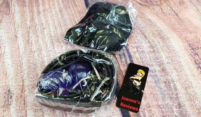 Image showing the ball gag and blindfold in its packaging