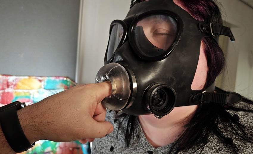 Карла тек порно BDSM құлдыққа арналған сөмке