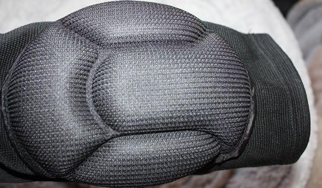 The elastic/nylon blend is comfortable and very stretchy