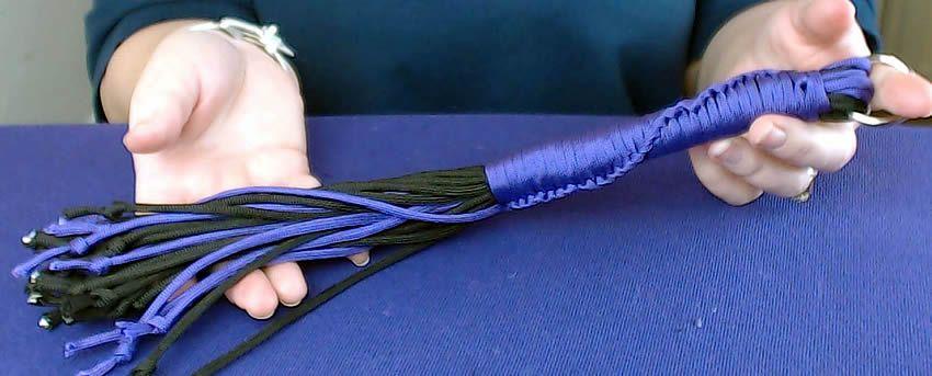 The finished mini-flogger form KinkCraft