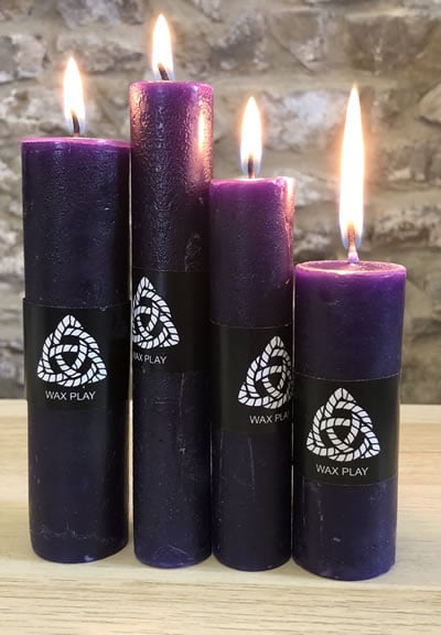 Image showing all four candles burning ready for play