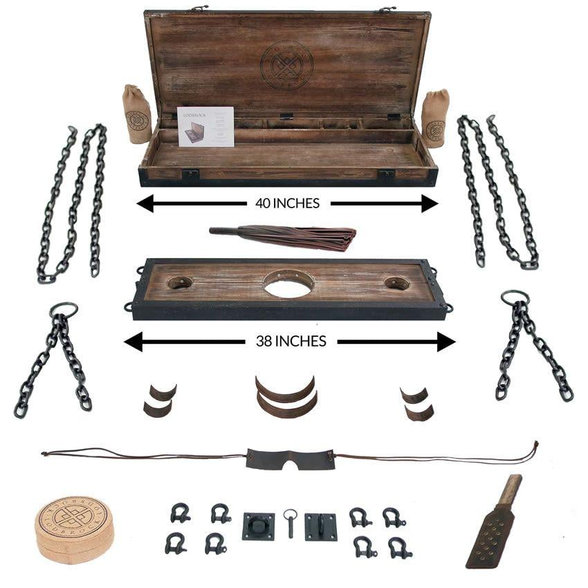 This is a well thought out piece of BDSM kit with lots of items included