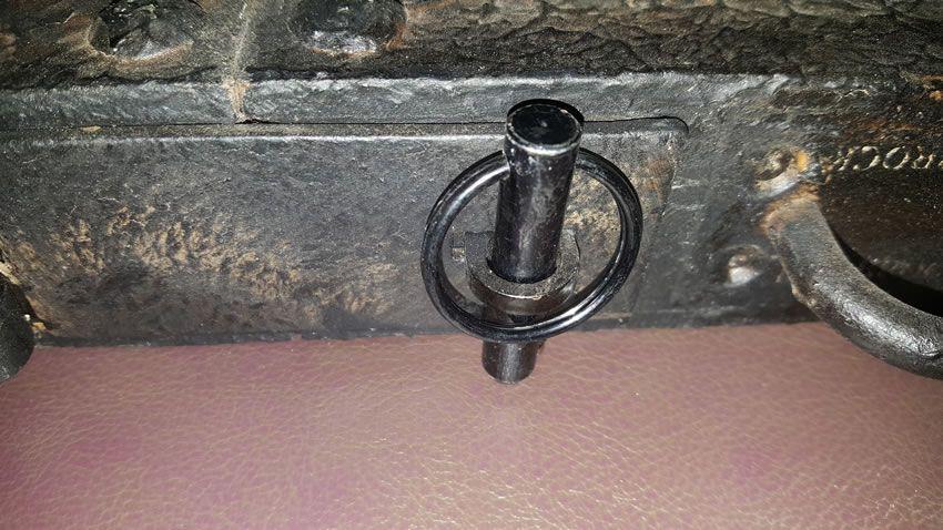 This image shows the sturdy latches