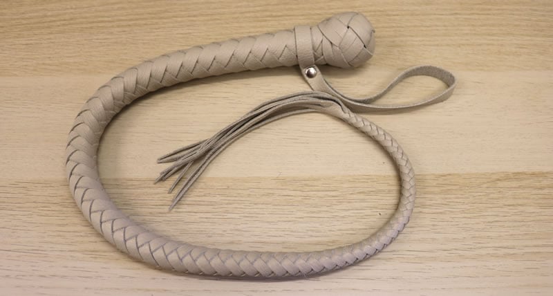 Image showing the whip uncoiled and ready for use
