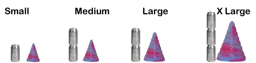 Image showing the four sizes of Twisted
