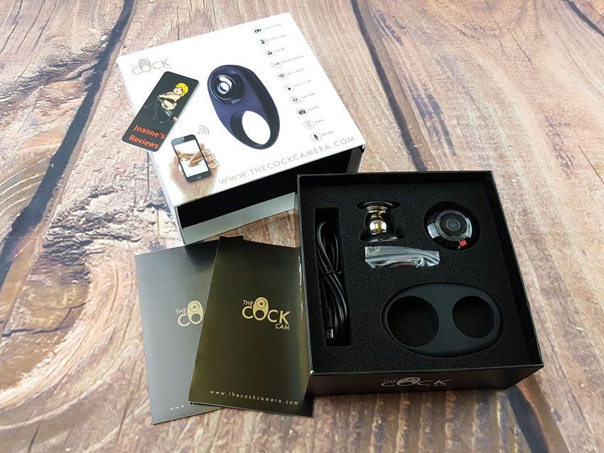 The Cock Cam is securely held in its packaging and you get everything you need to get going