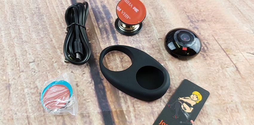 The Cock Cam has a handy silicone cock ring sleeve that allows it to be securely fitted to an erect penis
