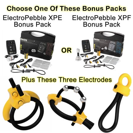 Win and ElectroPebble kit and three of my most popular electrode designs