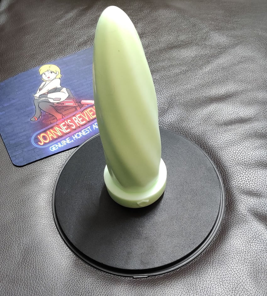 Image showing the floor stand with a dildo fitted to it