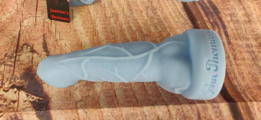 Image showing the extra girth on the shaft of the Alien Hooligan Dildo near its base