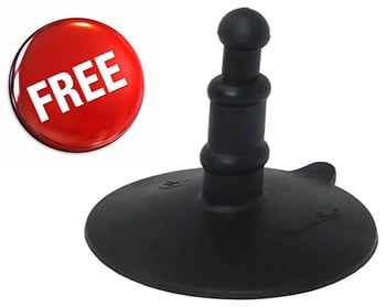 Image showing the free suction cup vac-u-lock adaptor you get with his dildo