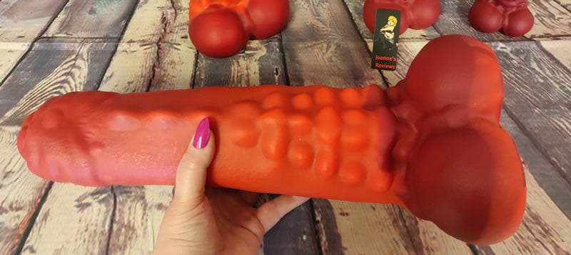 Image showing the delightful bumps on The Predator Dildo