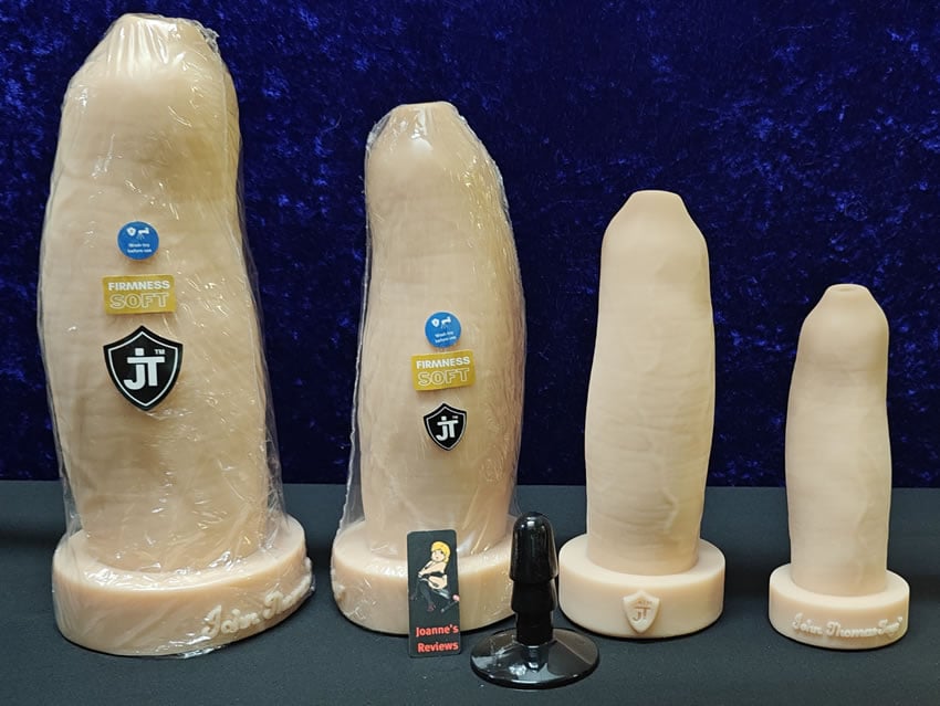 Image showing four Landlord dildos and you can see which two we tried