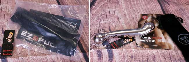 Image showing the packaging of the Little Johnny Prostate Stimulator and what is included