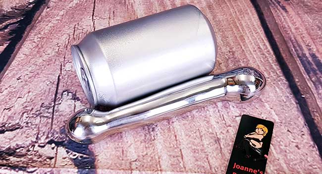 Image showing the Little Johnny Prostate Stimulator next to a soft drinks can