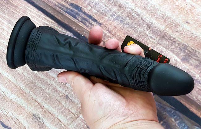 Image showing the Taylor Silicone Dildo in my hand
