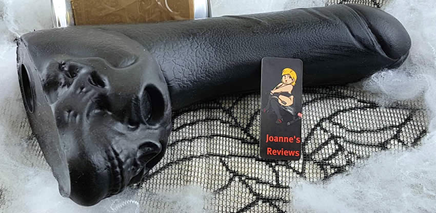 The skull dildo is perfect for size queens