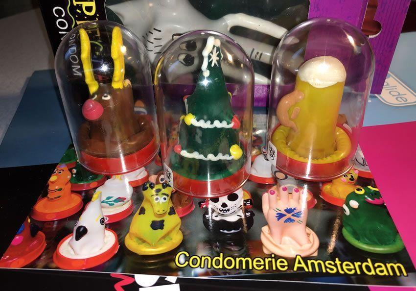 Image showing some of the fun condoms we were given at Erofame