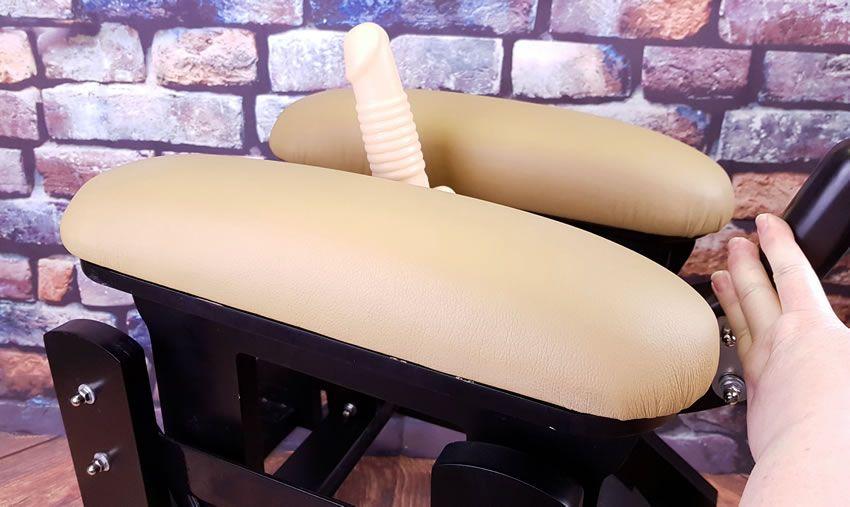 Image showing the dildos rising as the seat is slid forwards