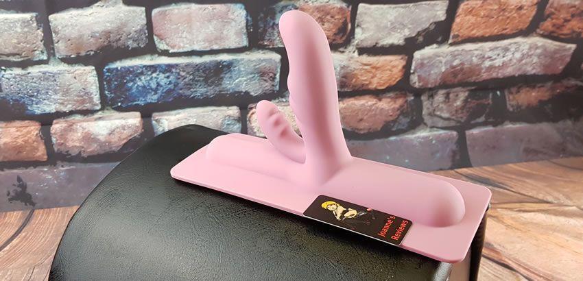 Image showing the Premium Silicone Clitoral Stimulator on top of my Motorbunny