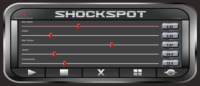 Vous pouvez également contrôler le Shockspot en utilisant un PC