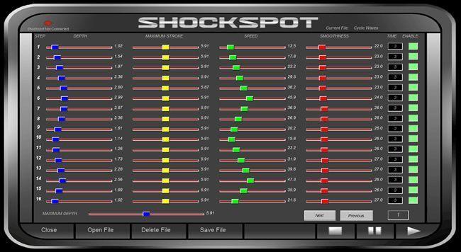 You can also programme the Shockspot using a PC