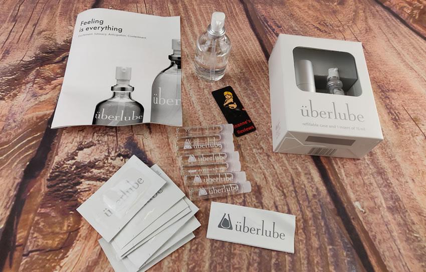 Image showing the Uberlube samples we were given at erofame