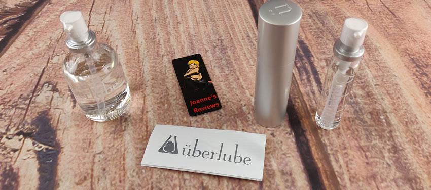 Image showing the Uberlube Traveler Kit and the 50ml Bottle