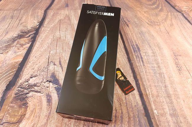 Image showing the packaging of the Satisfyer For Men