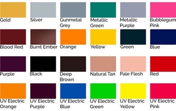 Image showing the twenty four colour options