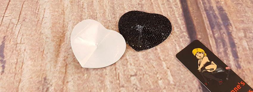 Image showing the Ann Summers Nipple Covers and the glue backing paper