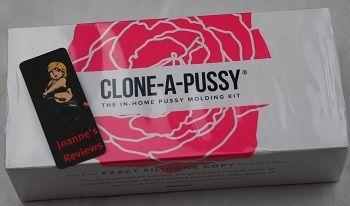 The packaging gives you a taste of the colour of your cloned pussy