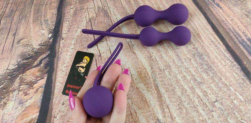Image showing the small kegel ball trainer in my hand