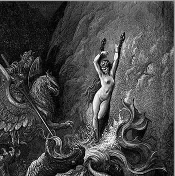 Image showing Andromeda chained to the rocks