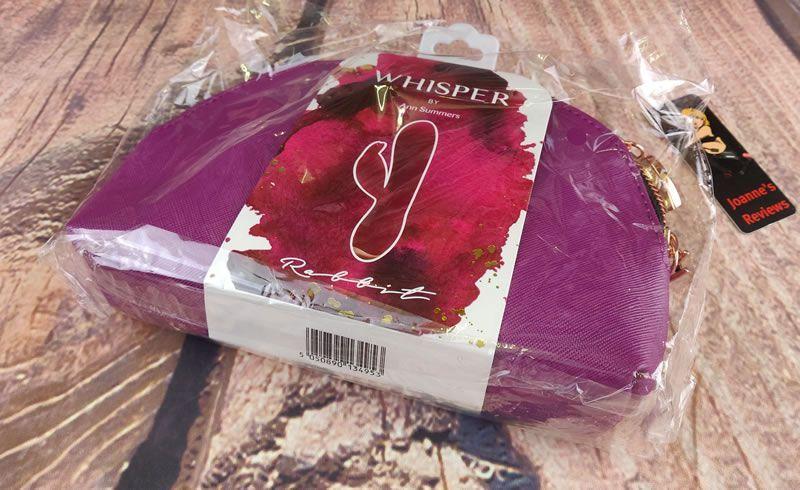 Image showing the fantastic storage bag of the Whisper Rabbit Vibe