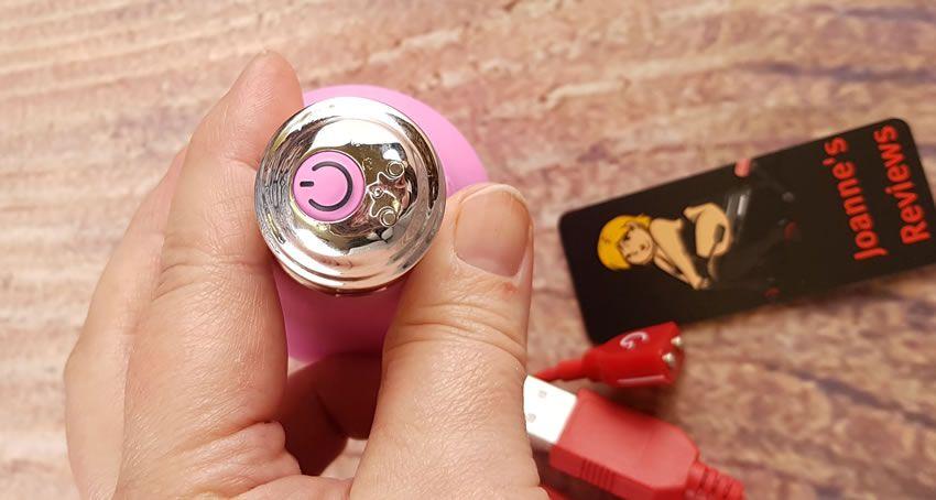 Image showing the button on the base of the Gbulb