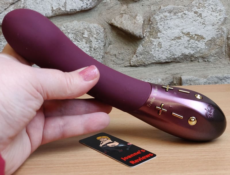 Image showing the Kurve vibrator in my hand