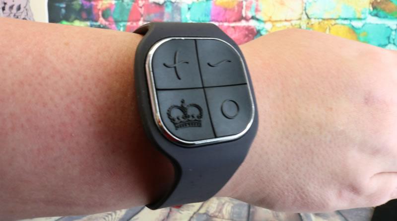 Image showing the control on my wrist