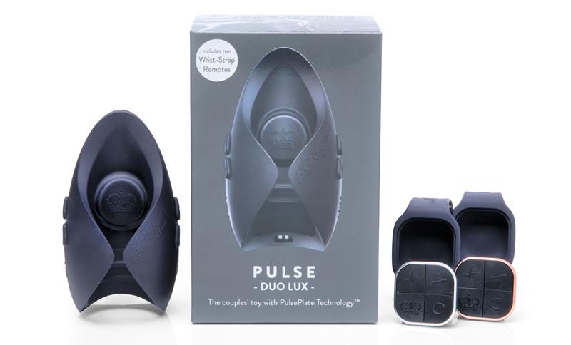 Image showing Pulse Duo Lux, its controls and packaging