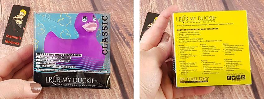 Image showing the packaging of the I Rub My Duckie